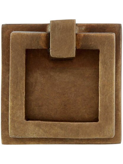 Square Bronze Ring Pull.